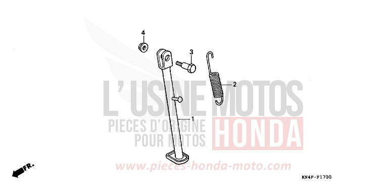 STAENDER von XR100R FIGHTING RED (R134) von 2003