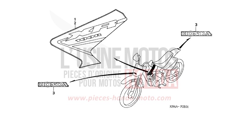 MARKE (XR100R3) von XR100R FIGHTING RED (R134) von 2003