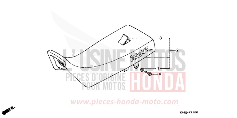 SITZ von XR100R SHASTA WHITE (NH138) von 1997