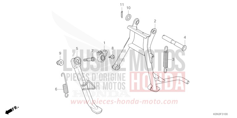 STAENDER von CBF125 BLACK (NH1) von 2024