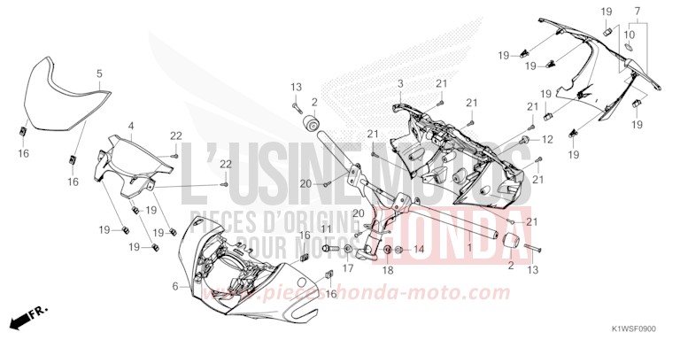 ROHRGRIFF/GRIFFABDECKUNG von SH350i BLACK (NH1) von 2025