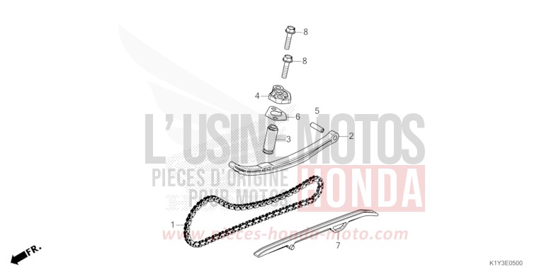 NOCKENWELLENKETTE/SPANNVORRICHTUNG von PCX PEARL JASMINE WHITE (NHB35) von 2023