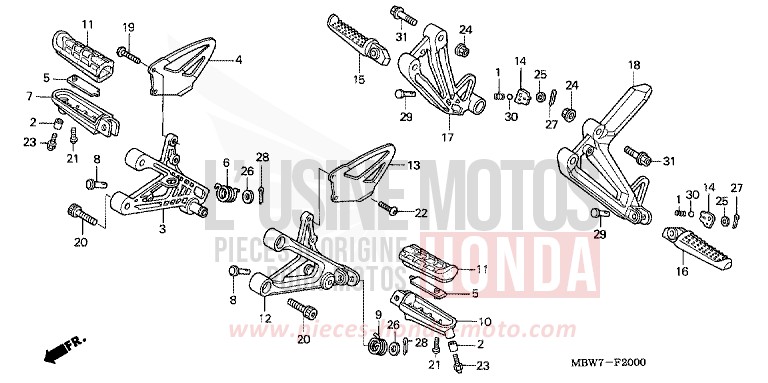 STUFE von CBR600F DEGITAL SILVER METALLIC (NHA30) von 2006