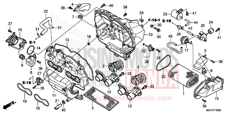 LUFTFILTER von CBR600F PEARL COOL WHITE (NHA16K) von 2012