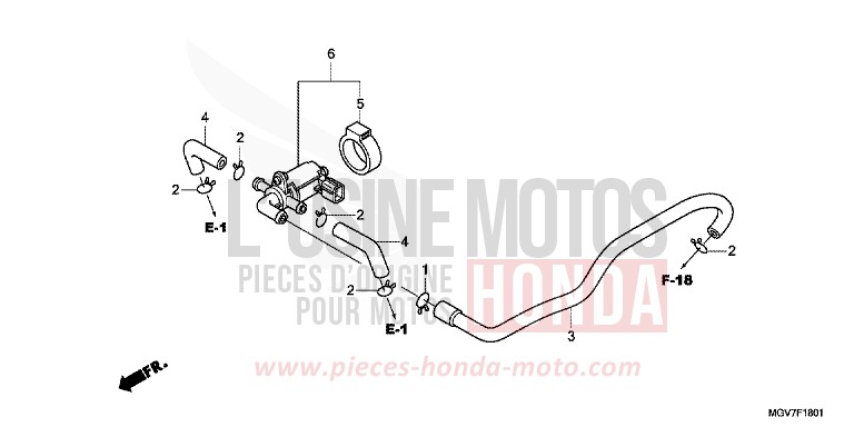 LUFTEINSPRITZ-STEUERVENTIL von CBR600F PEARL NIGHTSTAR BLACK (NHA84) von 2012