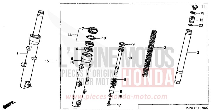 GABEL, VORNE von JAZZ ACCURATE SILVER METALLIC (NH146) von 2001