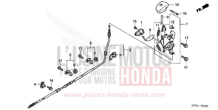 HANDBREMSE von JAZZ PURE BLACK (NH237) von 2001
