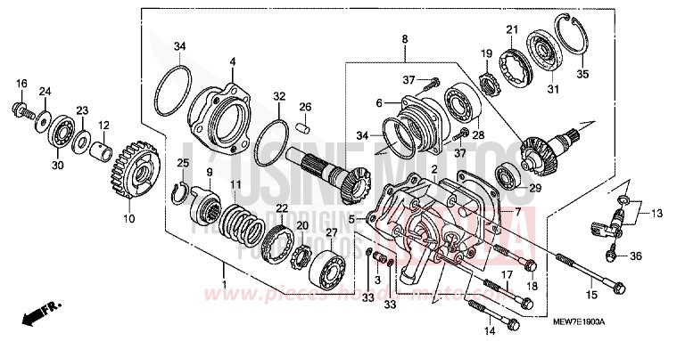 GETRIEBEGEHAEUSE, SEITE von Deauville SHASTA WHITE (NH138) von 2008