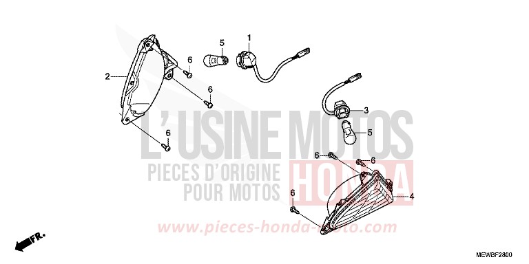 BLINKER von Deauville CARNELIAN RED METALLIC (R296) von 2011
