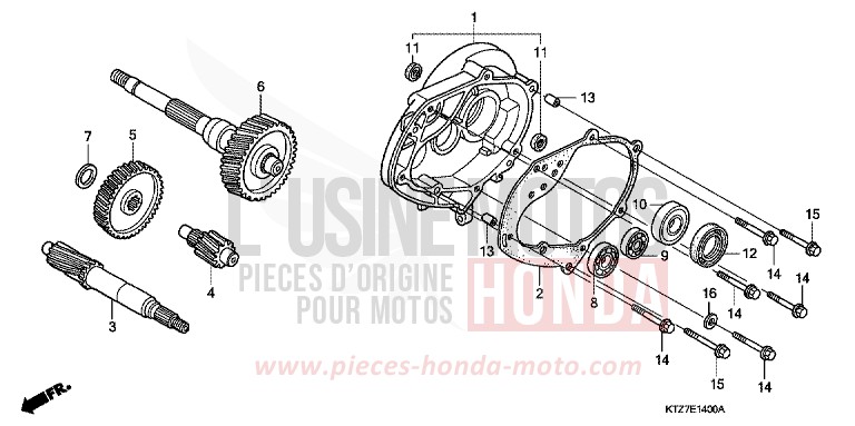 GETRIEBE von PS125i MAX SILVER METALLIC (NH129) von 2007