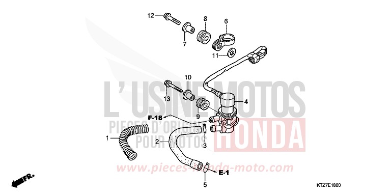 ELEKTROMAGNET VENTIL von PS125i MAX SILVER METALLIC (NH129) von 2007