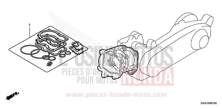 DICHTUNG SATZ A von PS125i WINTER LAKE BLUE METALLIC (PB187) von 2007