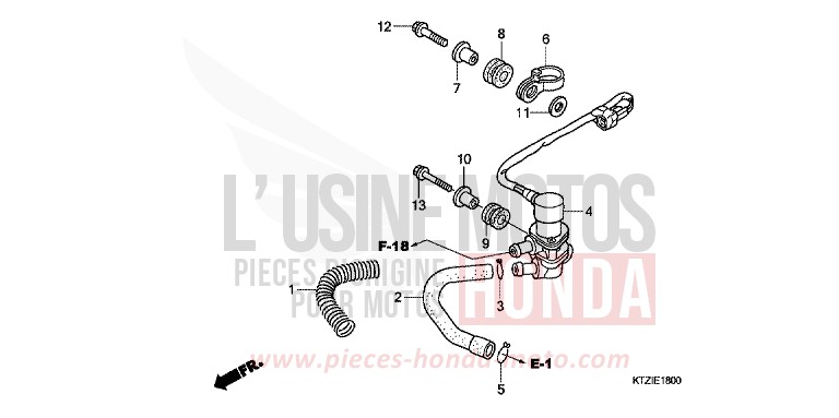 ELEKTROMAGNET VENTIL von PS125i PEARL COOL WHITE (NHA16) von 2010