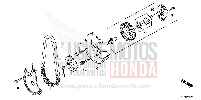 OELPUMPE von SH150i PEARL COOL WHITE (NHA16) von 2010