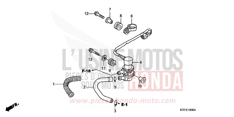 ELEKTROMAGNET VENTIL von SH150i PEARL COOL WHITE (NHA16) von 2010