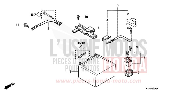 BATTERIE von SH150i QUASAR SILVER METALLIC (NHA48) von 2010