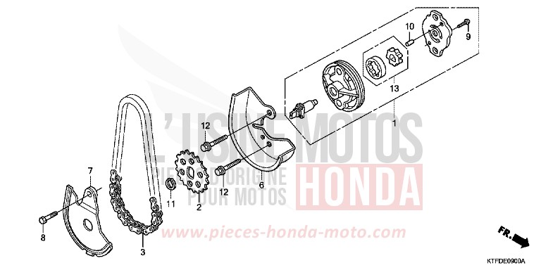 OELPUMPE von SH150i PEARL COOL WHITE (NHA16) von 2011