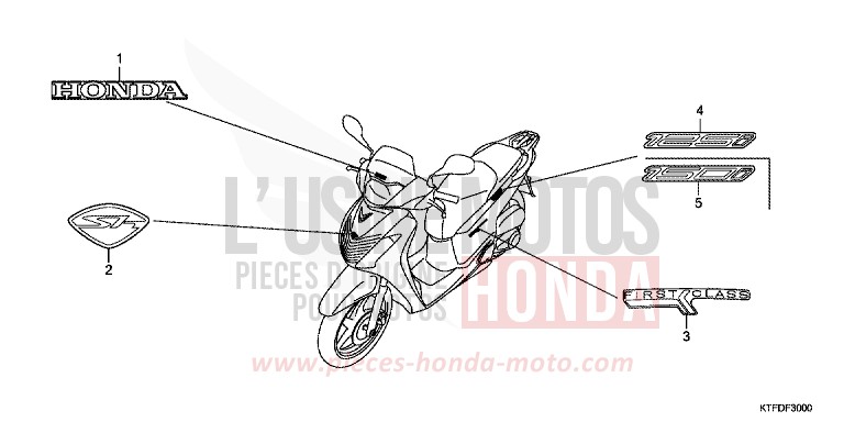 MARKE von SH150i PEARL MONTANA BLUE (PB351) von 2011