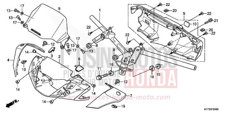 ROHRGRIFF/GRIFFABDECKUNG von SH150i QUASAR SILVER METALLIC (NHA48) von 2011