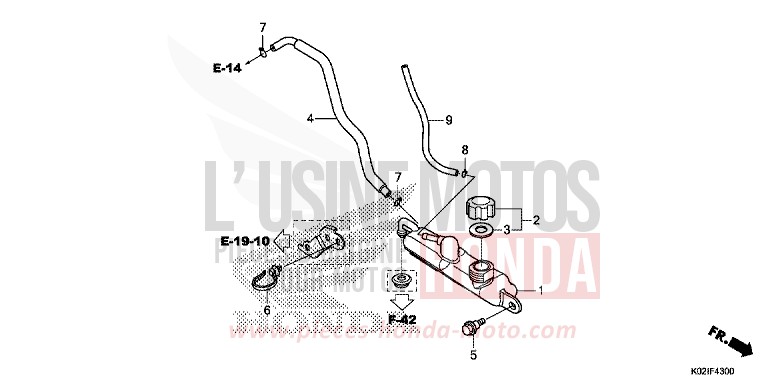 RESERVETANK von SH150 PEARL COOL WHITE (NHA16) von 2016