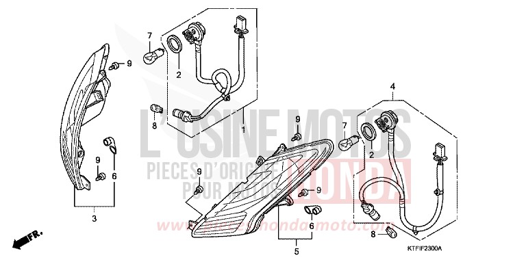 BLINKER von SH150i MAT CYNOS GRAY METALLIC (NH312) von 2010