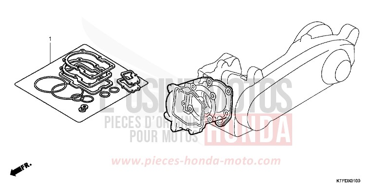 DICHTUNG SATZ A von SH150i PEARL COOL WHITE (NHA16) von 2011