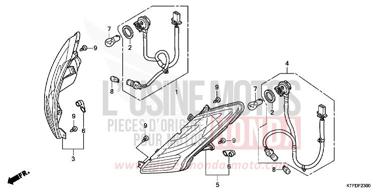 BLINKER von SH150i PEARL COOL WHITE (NHA16) von 2011