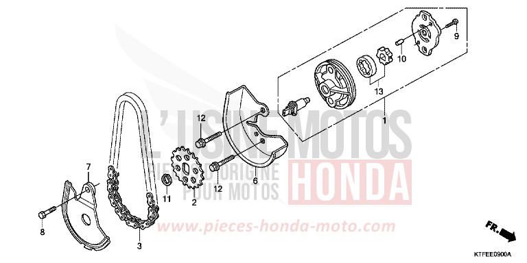 OELPUMPE von SH150i PEARL COOL WHITE (NHA16) von 2012