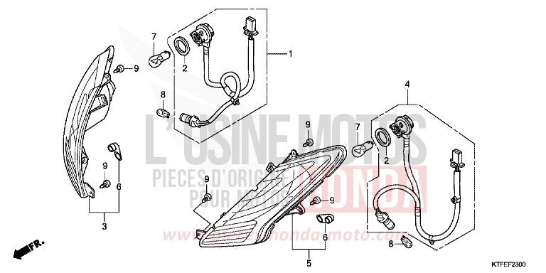 BLINKER von SH150i PEARL COOL WHITE (NHA16) von 2012
