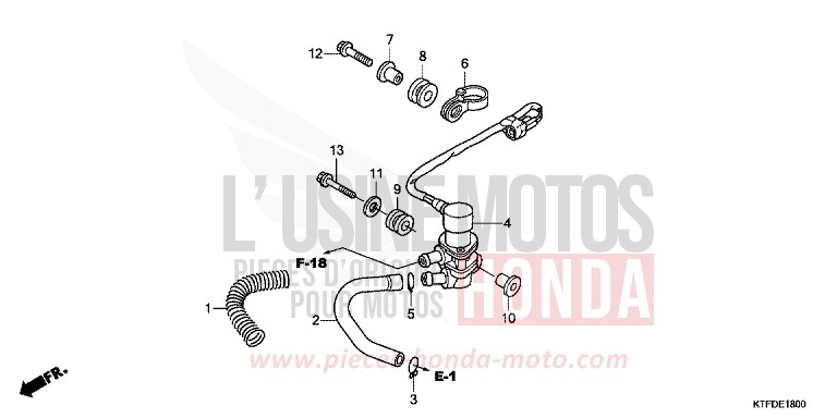 ELEKTROMAGNET VENTIL von SH150i CHAMPAGNE BRONZE METALLIC (YR287) von 2011