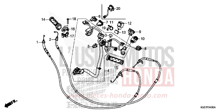 COMMUTATEUR/CABLE von SH300A MAT CYNOS GRAY METALLIC (NH312) von 2016