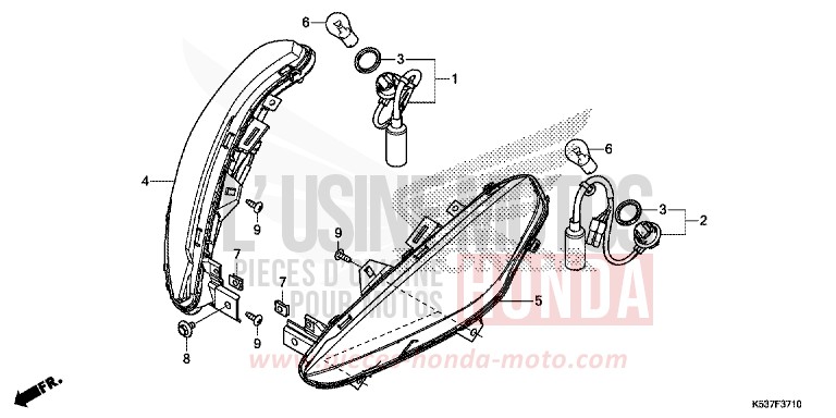 BLINKER, VORNE von SH300A PEARL COOL WHITE (NHA16) von 2016