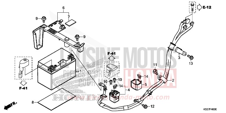 BATTERIE von SH300A PEARL PACIFIC BLUE (PB386) von 2016