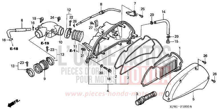 LUFTFILTER von SH150 PEARL MONTANA BLUE (PB351) von 2004