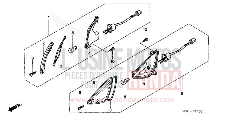 BLINKER von SH150 PETROL BLUE METALLIC (B183) von 2004