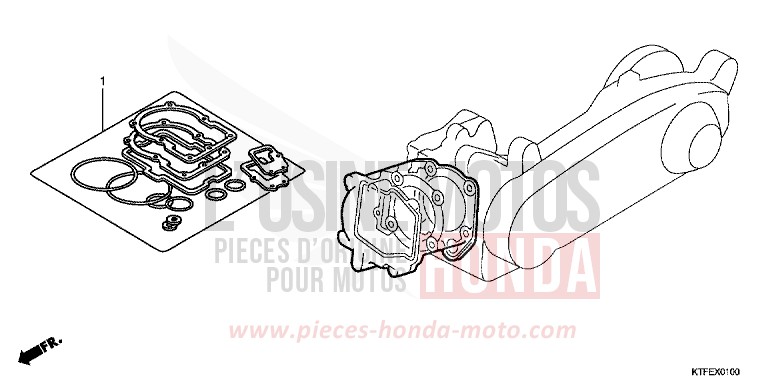 DICHTUNG SATZ A von SH150i PEARL SIENA RED (R320) von 2012