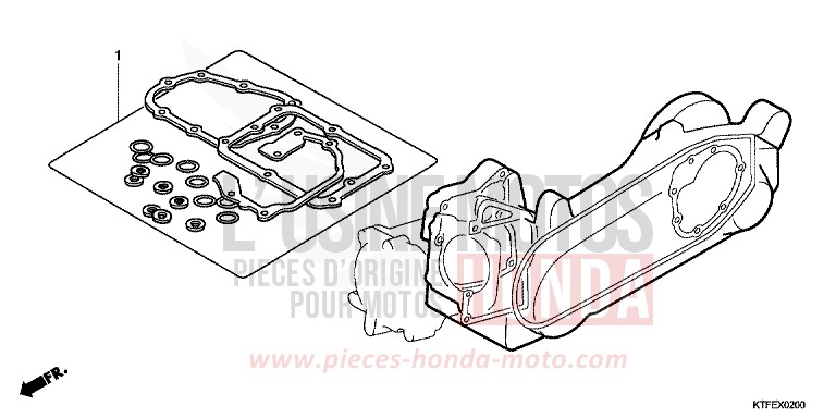 DICHTUNG SATZ B von SH150i M00NDUST SILVER METALLIC (NHB29) von 2012