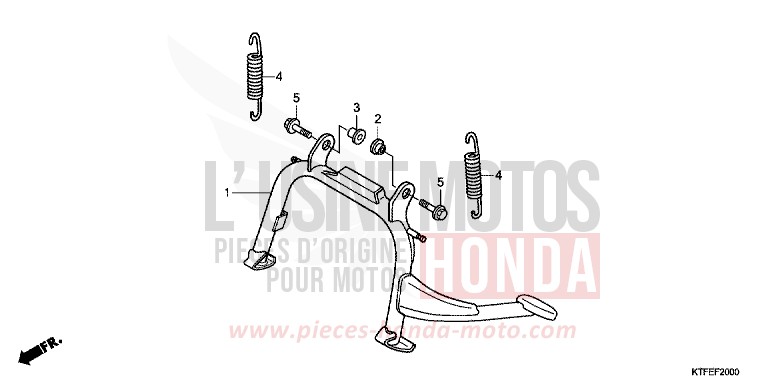 STAENDER von SH150i PEARL COOL WHITE (NHA16) von 2012
