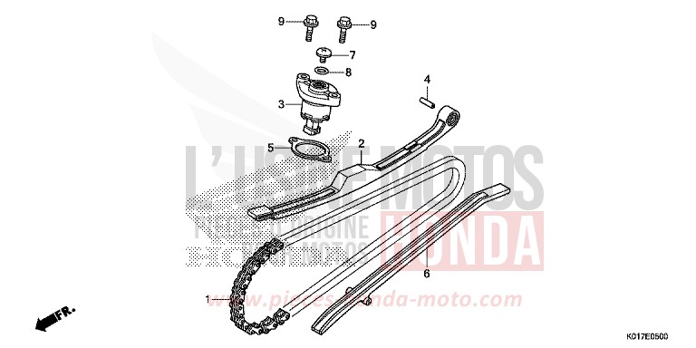 NOCKENWELLENKETTE/SPANNVORRICHTUNG von SH150i PEARL SIENA RED (R320) von 2013