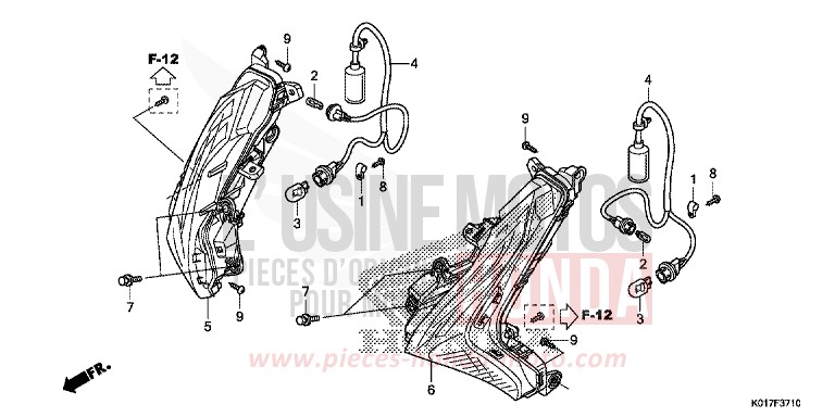 BLINKER, VORNE von SH150i M00NDUST SILVER METALLIC (NHB29) von 2013