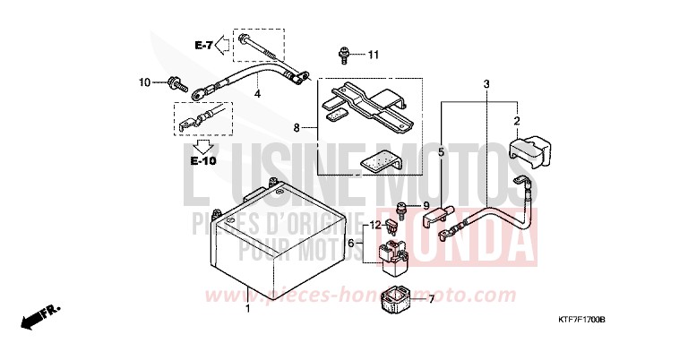 BATTERIE von SH150i PEARL COOL WHITE (NHA16) von 2008