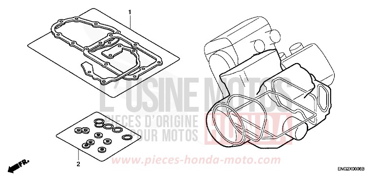 DICHTUNG SATZ B von ST1300 SHASTA WHITE (NH138) von 2002
