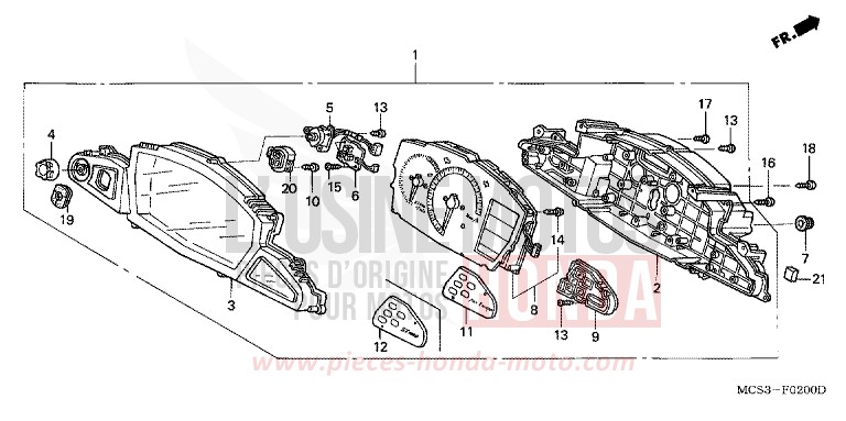 MESSGERAET von ST1300 SHASTA WHITE (NH138) von 2006