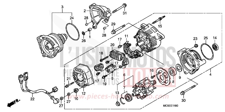 GENERATOR von ST1300 DIGITAL SILVER METALLIC (NHA30) von 2014