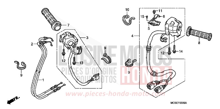 COMMUTATEUR/CABLE von ST1300 DIGITAL SILVER METALLIC (NHA30) von 2014