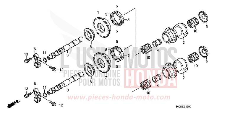 AUSGLEICHSWELLE von ST1300 DIGITAL SILVER METALLIC (NHA30) von 2009