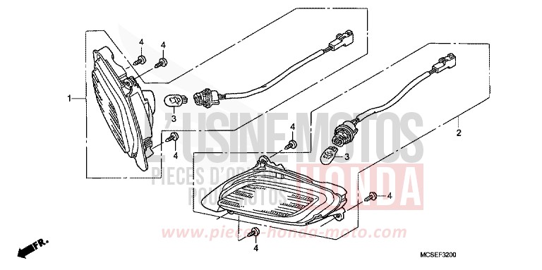 BLINKER von ST1300 PEARL COSMIC BLACK (NHA64) von 2009