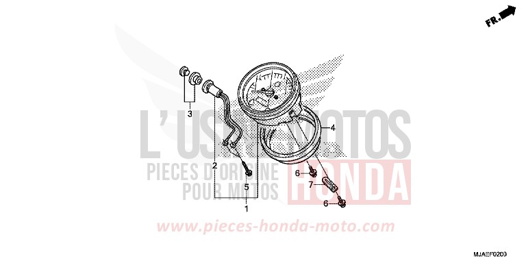 MESSGERAET (VT750CS/C2B/C2S/C) von Shadow TITANIUM BLADE METALLIC (YR316) von 2014