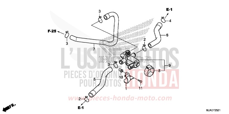 LUFTEINSPRITZVENTIL (VT750S) von Shadow GRAPHITE BLACK (NHB01) von 2014