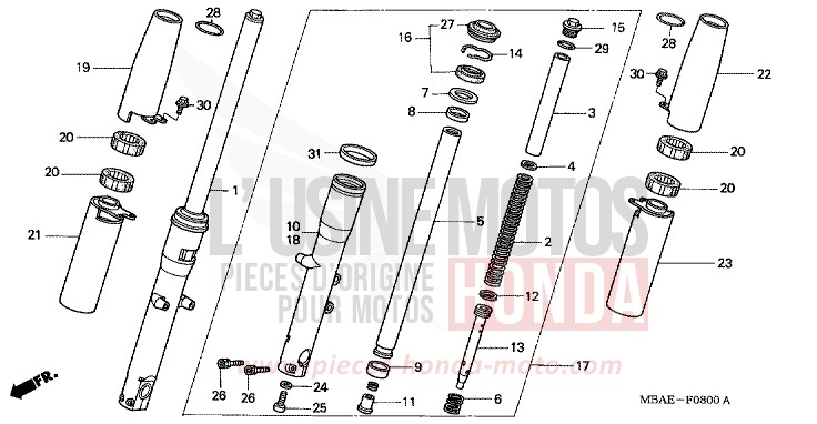 GABEL, VORNE von Shadow BLACK (NH1) von 2000